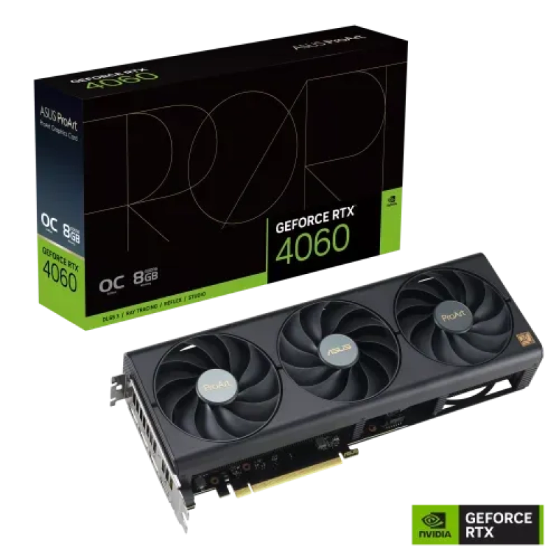 ASUS ProArt GeForce RTX 4060 OC Edition 8GB GDDR6 Graphics Card